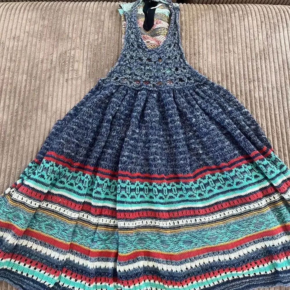 Free People Knit Swing Dress Small